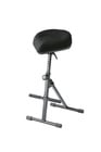 K&M 14046  Stool with Pneumatic Height Adjustment, Black Fabirc 