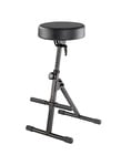 K&M 14060  Performer Stool, Black Leather 