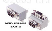 Connectronics MGC-15RAX2 Rt Angle VGA Adapter Exit 2 