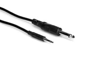 Hosa CMP-303 3' 3.5mm TS to 1/4" TS Mono Interconnect Cable