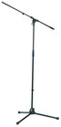 K&M 210/2-BLACK Microphone Stand with 33" Boom and Tripod Base in Black