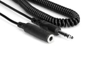 Hosa HPE-325C 25' 1/4" TRSF to 1/4" TRS Headphone Extension Cable, Coiled