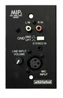 Whirlwind MIP3  Single Gang Media Input Plate with XLR, RCA and 1/8" Inputs 