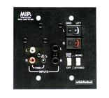Whirlwind MIP4  2-Gang Media Input Plate with RCA, 1/4" and 1/8" Inputs 