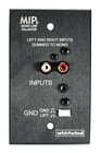 Whirlwind MIP6  Single Gang Media Input Plate with RCA and 1/8" Inputs Summe 