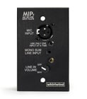 Whirlwind MIP7B  Media Input Plate with XLRF, 3.5mm TRS Inputs, Black 