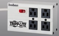 Tripp Lite IBAR4-6D Isobar Surge Protector with 4-Outlets, 6' Cord