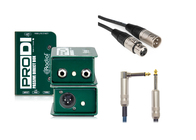 Radial Engineering ProDI-PK2-K ProDI Passive Direct Box with XLR and Instrument Cable