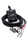 Hosa SH-6X2-50 50' Little Bro' Stage Box Snake, Six XLR Sends, Two 1/4" TRS Returns