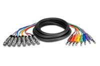 Hosa STX-802F 6.6' 8-Channel Audio Snake, XLRF to 1/4" TRS