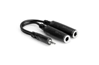 Hosa YMP-233 6" 3.5mm TRS to Dual 1/4" TRSF Headphone Splitter Cable