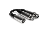 Hosa YXF-101.5 18" Dual XLRF to XLRM Microphone Y-Cable