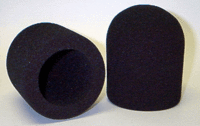 WindTech 20/421-BLACK Microphone Windscreen, 1-7/8" Inside Diameter (Black)