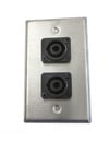 Rapco SP-2NL4 Wall Plate with 2 Speakon Ports