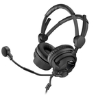 Sennheiser HMD 26-II-600-X3K1 Dual-Ear Boomset with 600 Ohm Stereo Impedance and Hypercardioid Dynamic Mic, plus XLR-3 Connector and 1/4" (6.3mm) Jack Plug Copper Cable