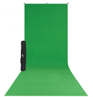 Westcott 579SK  X-Drop Wrinkle-Resistant Backdrop, Chroma-Key Green Sweep 