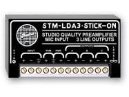 RDL STMLDA3 Studio Quality Mic Preamp with Phantom, 3 Line Outputs