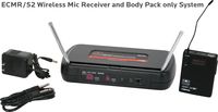 Galaxy Audio ECMR/52  ECM UHF Wireless Bodypack and Receiver System, No Mic 