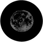 Rosco 260810000999  Gobo, Glass, Water & Sky, Halftone Full Moon 