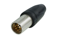 Neutrik NC5MXX-HD-D Heavy duty male 5 pole XLR cable connector for outdoor use, 25ct Box