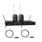 Shure SLXD14D/DL4-G58 Dual-Channel Wireless System with two Bodypacks and Lavalier Mics, G58 Band