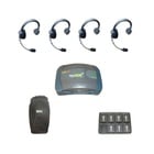 Eartec Co HUB4S Eartec UltraLITE/HUB Full Duplex Wireless Intercom System w/ 4 Headsets