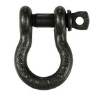 The Light Source SHACKLE-3/8  3/8" Screw Pin Shackle, 1 Ton, Black 