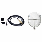 Klover KM-09-K-KEQ-WC  Mik 09" Parabolic Collector with Custom Omnidirectional Lav Mic, Wind Cover