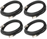 Cable Up DMX-XX310-FOUR-K Cable, DMX 3pM-3pF 10ft 4-Pack