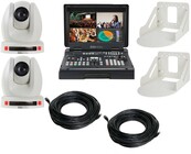 Datavideo EZ-STREAMING-PACK-CW  Kit includes: HS-1600T 2x PTC-140T 2x WM-1 CB-CAT6-100 WHITE 