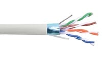 Liberty AV 24-4P-L5SH-EN-WHT 1000 ft of CAT5e 24 Gauge 4 Pair Shielded Twisted Pair Cable in White