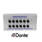 Audio Press Box APB-112-OW-D Active, On Wall, 1 channel DANTE input, 12 LINE/Mic outputs