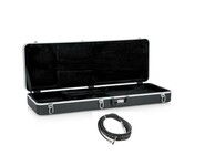 Gator GC-ELECTRIC-25R-K  Electric Guitar Case with 25' Right Angle Instrument Cable 