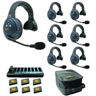 Eartec Co EVX7S Full Duplex Wireless Intercom System W/ 7 Headsets