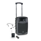 LD Systems RBUD10HSB5  Battery Powered Bluetooth Speaker w/Mixer, Bodypack Headset 
