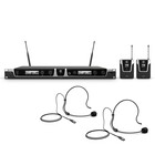 LD Systems U505BPH2 Wireless Microphone System With 2 Bodypacks And 2 Headsets