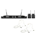 LD Systems U505BPHH2  Wireless Microphone System with 2 Bodypacks, 2 Headsets 