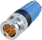 Neutrik NBNC75BLP7 [Restock Item] 75 Ohm BNC Cable Connector with Rear Twist and Color Coded Boots