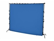 Rosco ChromaDrop 6x4 Chroma Key Screen with Top and Side Grommets, 6' Wide x 4' High