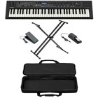 Yamaha CK61 Portable Stage Bundle 61-Key Stage Keyboard with Pro Stand, Soft Case, Sustain and Volume Pedal