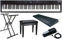 Roland RD-88-K  88-Key Stage Piano with Essential Accessory Bundle