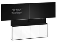 Salamander Designs D1/347AM2 4-Bay with Dual Monitor, Low-Profile Wall Cabinet