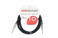Gator GCWB-INS-10  CableWorks Backline Series 10' St to St Instrument Cable 