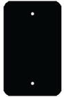 Mystery Electronics FP-1G-0-B  Single Gang Black Wall Panel, Blank