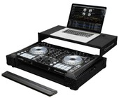 Odyssey FZGSPIDDJSR2BL Black Pioneer DDJ-SR2 Flight Case with Glide Platform