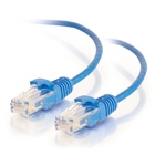Cables To Go 01081  8' Cat6 Snagless Unshielded Slim Ethernet Patch Cable, Blue