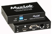 MuxLab 500754-TX  HDMI / RS232 over IP Video Wall Transmitter with PoE, 330'