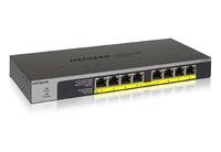 Netgear GS108LP-100NAS 8-Port Gigabit Ethernet PoE+ Unmanaged Switch with 60W PoE Budget