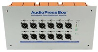 Audio Press Box APB-112 IW-D-US Active In Wall AudioPressBox Unit with1 Channel DANTE Input and 12 Line/Mic Outputs