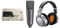 Neumann Voice Over TLM 193 Bundle Condenser Mic with Audio Interface and Headphones